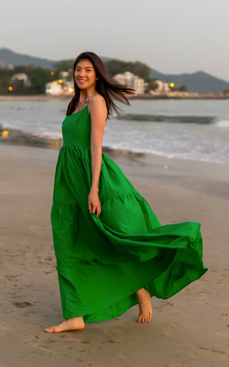 Lumley Lush Tiered Maxi Dress - Watercolor